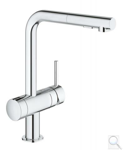 Dřezová baterie Grohe Minta s vytahovací sprškou, 2 proudy chrom 31558000 obr. 1