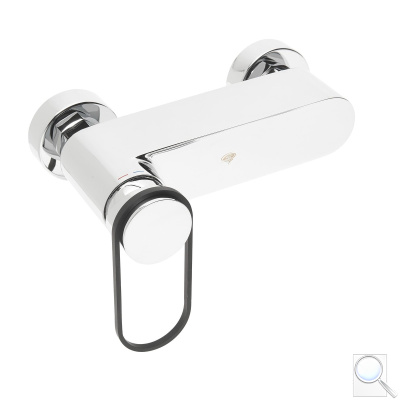 Sprchová baterie SAT Fusion bez sprchového setu 150 mm páka kulatá černá SATBSFU268KPC. obr. 1