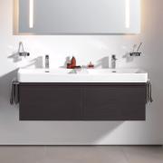 Dvojumyvadlo Laufen Pro S 120x46 cm, 130x46 cm dva otvory pro baterii. obr. 4