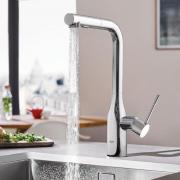 Dřezová baterie Grohe Essence New s vytahovací sprškou chrom 30270000 (obr. 2)