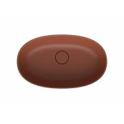 Umyvadlo na desku SAT Aula 60x36 cm cooper brown mat bez otvoru pro baterii, bez přepadu SATAU6036CB. obr. 2 
