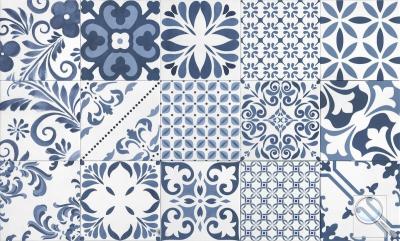 Dlažba Tonalite Aquarel blu stars modrá