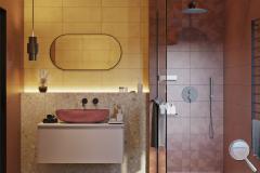 Koupelna Del Conca Espressione - SIKO-koupelna-ve-stylu-kamene-s-walk-in-a-cernymi-doplnky-serie-espressione-001