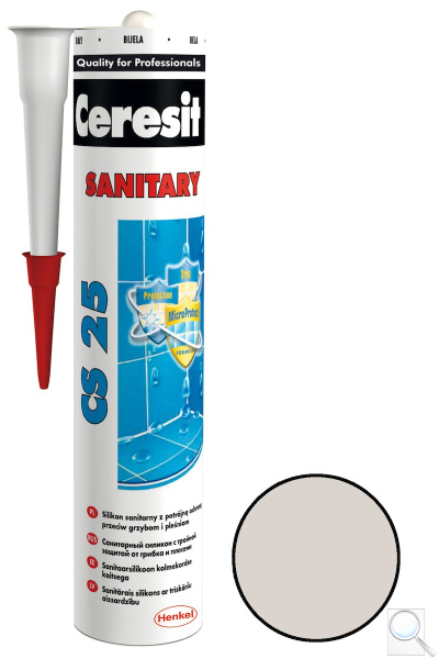 Silikon Ceresit CS 25 silver 280 ml. 