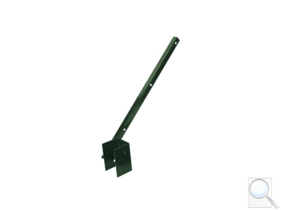 Bavolet Zn + PVC 60x40 mm, jednostranný, vnější, zelený. 