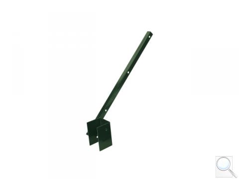 Bavolet Zn + PVC 60x40 mm, jednostranný, vnější, zelený 