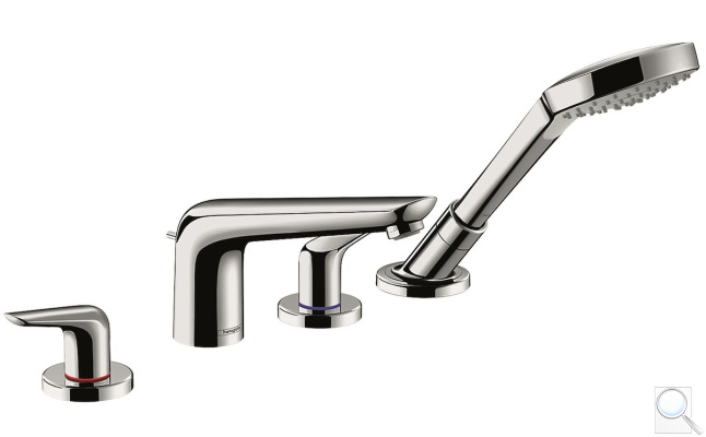 Vanová baterie Hansgrohe Novus se sprchovým setem chrom 71333000. 