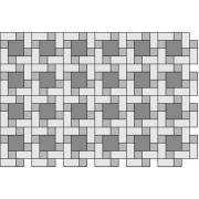 Skladebná dlažba Mozaik (vzorová skladba k43)