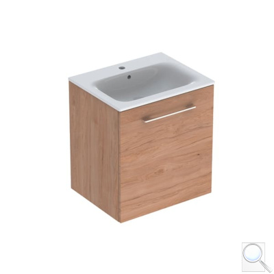 Koupelnová skříňka s umyvadlem Geberit Selnova 60x50,2x65,2 cm ořech hickory světlý 501.255.00.1. obr. 1