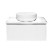 Koupelnová skříňka s krycí deskou SAT Evolution 78x30x44,8 cm bílá mat SATEVO80WMD. obr. 2 