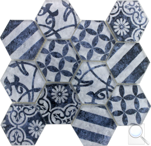 Skleněná mozaika Premium Mosaic azul