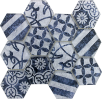Skleněná mozaika Premium Mosaic azul modrá