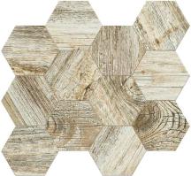 Mozaika Fineza Timber Design moonlight hexagon béžová
