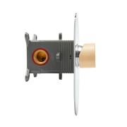 Sprchová baterie SAT Fusion včetně podomítkového tělesa dřevo SATBSFU210DS. obr. 3