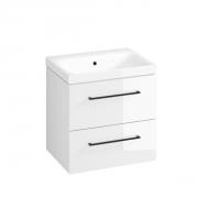 Koupelnová skříňka s umyvadlem Cersanit Medley 60x61.5x45 cm bílá lesk S801-352-DSM (obr. 2)