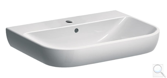 Umyvadlo Geberit Smyle 65x48 cm otvor pro baterii uprostřed 500.230.01.1. obr. 1