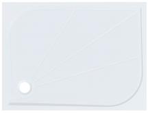 Sprchová vanička obdélníková SAT Limnew litý mramor bílá