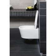 WC závěsné SAT Brevis včetně sedátka softclose, zadní odpad, bílá  SATBRE010RREXP. obr. 13 