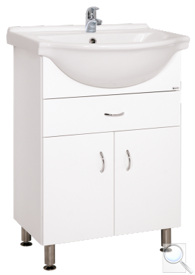 Koupelnová skříňka s umyvadlem Keramia Pro 60x50 cm bílá PRO60Z 