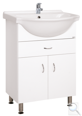 Koupelnová skříňka s umyvadlem Keramia Pro 60x50 cm bílá PRO60Z. 