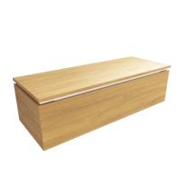 Koupelnová skříňka s krycí deskou SAT Feel 120x30x46 cm medový dub mat SATFEEL120DMDBEZ