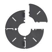 Gumový terč Alliq pod 2cm dlažbu, výška 8 mm.