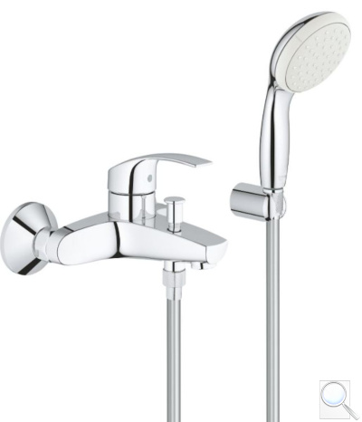 Vanová baterie Grohe Eurosmart New se sprchovým setem 150 mm chrom 3330220A. 
