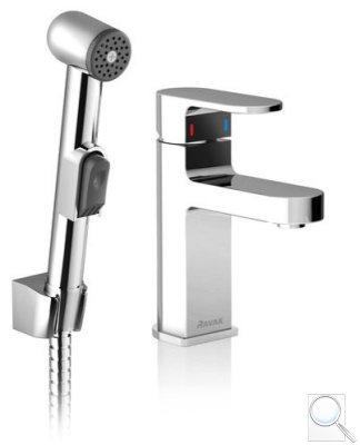 Umyvadlová baterie Ravak Chrome CR112.00 s bidetovou sprškou chrom X070092. 