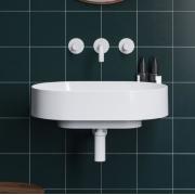 Umyvadlo Ravak Yard 60,5x50 cm s bílou konzolí X000001682. obr. 3