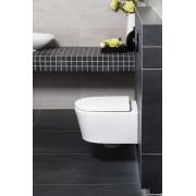 WC závěsné SAT Brevis včetně sedátka softclose, zadní odpad, bílá  SATBRE010RREXP. obr. 12 