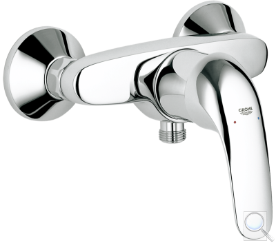 Sprchová baterie Grohe Euroeco bez sprchového setu 150 mm chrom 32740000. 