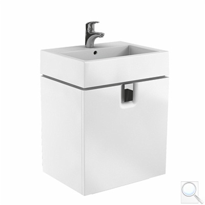 Koupelnová skříňka pod umyvadlo Kolo Twins 60x57x46 cm bílá lesk 89486000. obr. 1