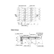 Stropní konstrukce - trámce a vložky Dobiáš. Technický nákres&nbsp;