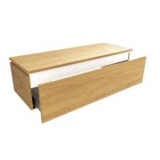 Koupelnová skříňka s krycí deskou SAT Feel 120x30x46 cm medový dub mat SATFEEL120DMDBEZ. obr. 2 