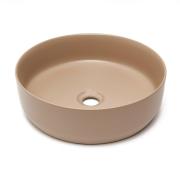 Umyvadlo na desku SAT Infinitio 39x39 cm hnědá mat bez otvoru pro baterii SATINF3939LBRM. obr. 2&nbsp;