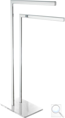 Držák ručníků Optima Glass chrom/bílá GLASDRZRUCB. obr. 1