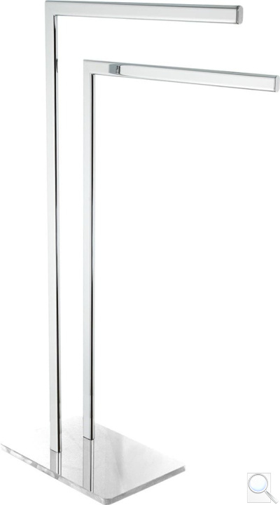 Držák ručníků Optima Glass chrom/bílá GLASDRZRUCB. obr. 1