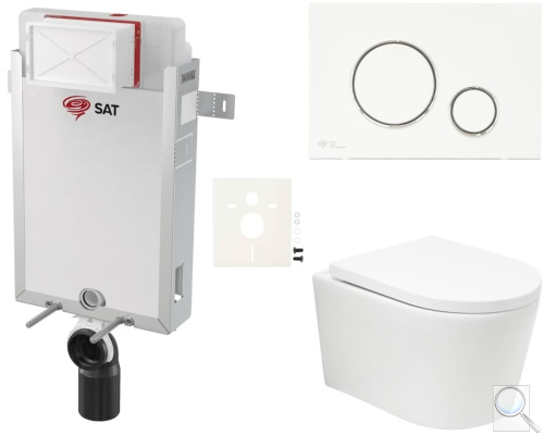 Závěsný WC set k zazdění SAT BREVIS SIKOSZBRTOR70. obr. 1