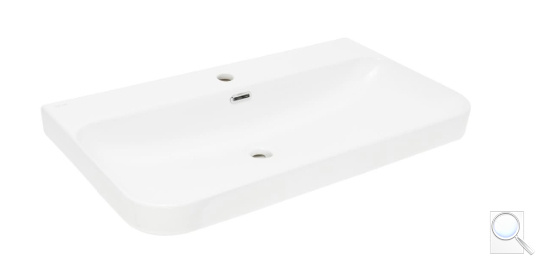 Nábytkové umyvadlo SAT Fusion 81x46 cm otvor pro baterii uprostřed SATFUS8046. obr. 1