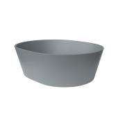 Umyvadlo na desku SAT Aula 47x38 cm světle šedá mat bez otvoru pro baterii, bez přepadu SATAU4738LG.  (3)