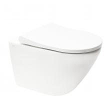 WC závěsné Vitra Integra Rim-Ex včetně sedátka se softclose, zadní odpad 7041-003-6285