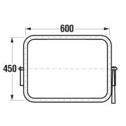 Zrcadlo Jika Universum 45x60 cm nerez H3897170030001. technický nákres&nbsp;