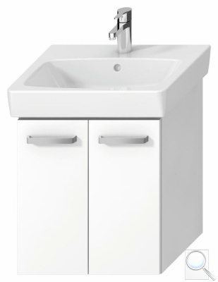 Koupelnová skříňka pod umyvadlo Jika Lyra Plus Viva 49x41,6x55 cm bílá H40J3932003001. 