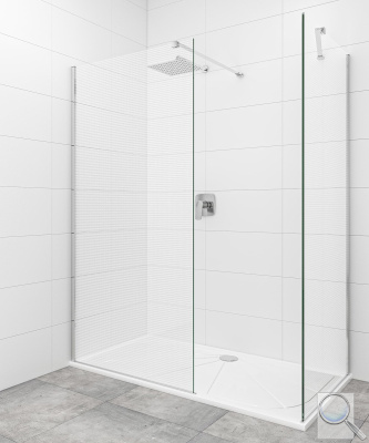 Sprchová zástěna Walk-in 100x90 cm SAT SATBWI10090MRPR. obr. 1
