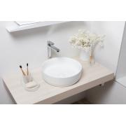 Umyvadlo na desku SAT Infinitio 39x39 cm mat bez otvoru pro baterii SATINF3939M. obr. 4