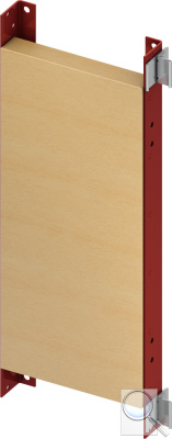 Připojovací deska TECEprofil pro montáž madel a podpěr. 