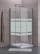 Skládací sprchové dveře SK (Dekor Stripe)