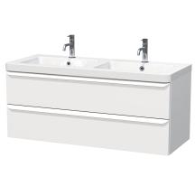 Koupelnová skříňka s umyvadlem Naturel Pavia 120x53x49 cm bílá mat bílá úchytka, bílá mat chrom, bílá mat černá úchytk