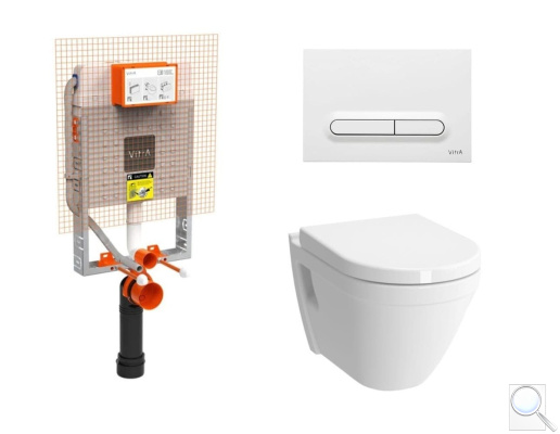 Závěsný WC set k zazdění Vitra S50 SIKOVZW4. obr. 1