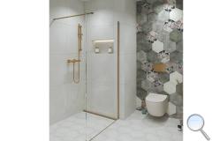 Koupelna Cir Miami. SIKO-koupelna-miami-minimalisticka-bila-zlata-kvetinovy-dekor-0003